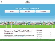 Tablet Screenshot of grapevine.ca